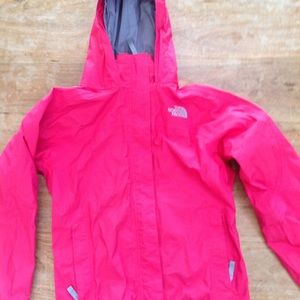 The North Face girls M 10/12 pink raincoat